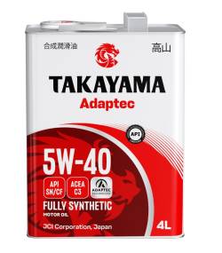 Масло моторное Takayama 5w40 синтетика 4 литра металл